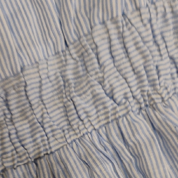 NWT Umgee Blue Striped Casual Dress: Effortless Style Awaits! - Picture 5 of 6